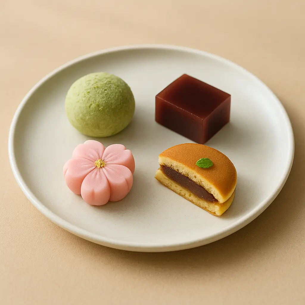 Japanese dessert plate